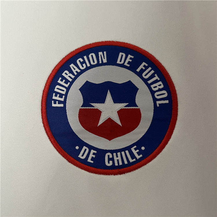 High Performance 2024 Chile Away WhiteRed Soccer Jersey Football Shirt
