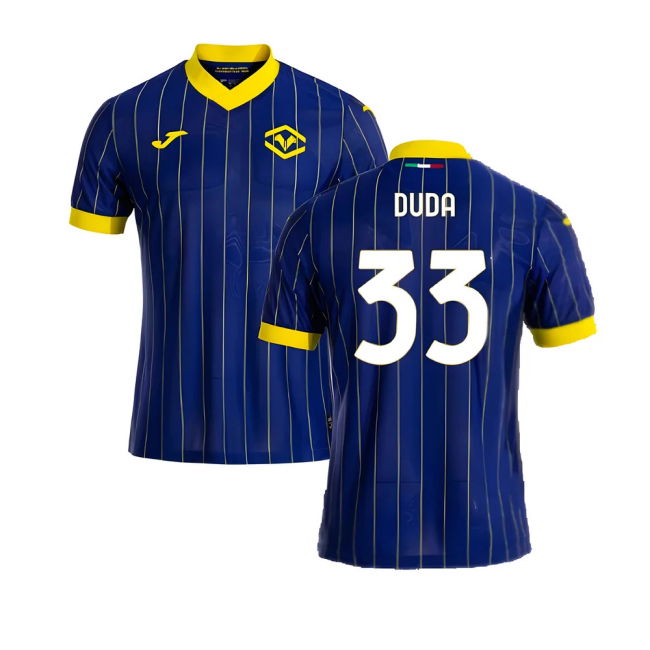 Duda 33 Exclusive Rare Quality Hellas Verona Home Rare Jersey