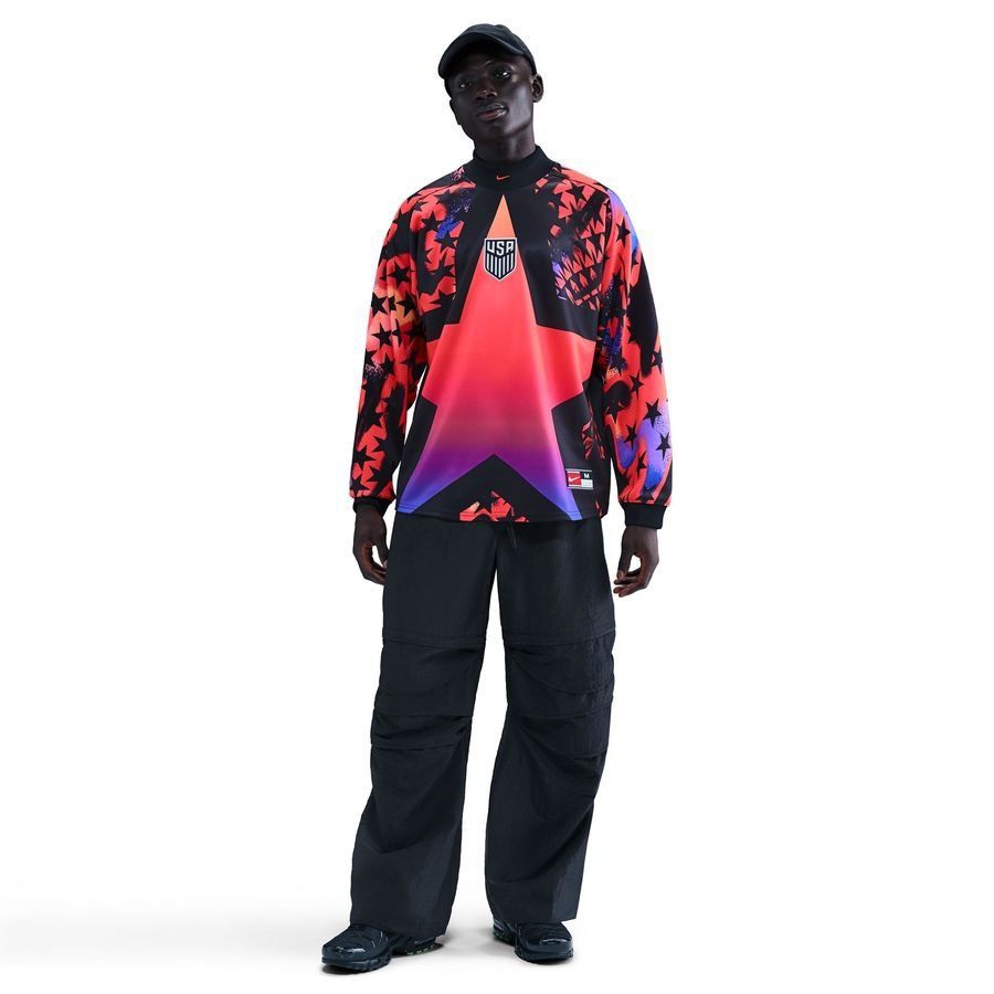 USA Goalkeeper Shirt Hollywood Goalkeepers - Bright Crimson/Black