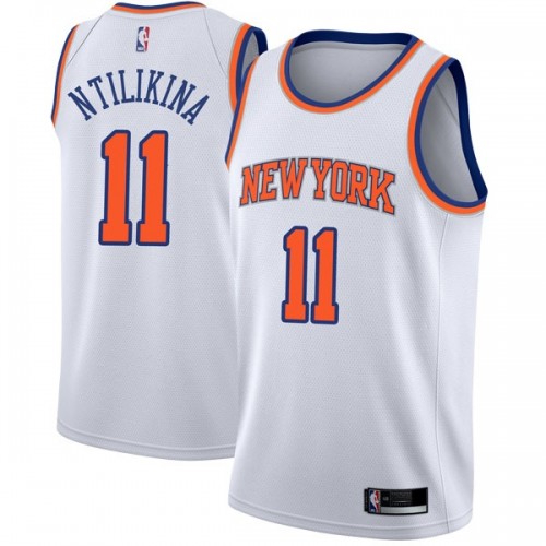 Nike Knicks White York Knicks #11 Jersey - Economical NBA Fan Apparel