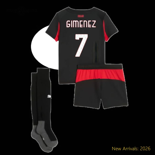 2025-2026 AC Milan Home Mini Kit (Gimenez 7)