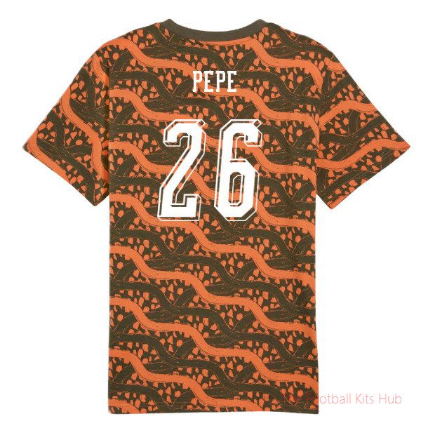 2026-2027 Ivory Coast FtblCulture Tee AOP (Black) (Pepe 26)