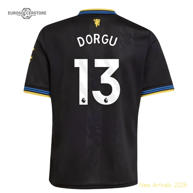 Authentic 2025-2026 Man Utd Third Shirt (kids) (dorgu 13) - Premium
