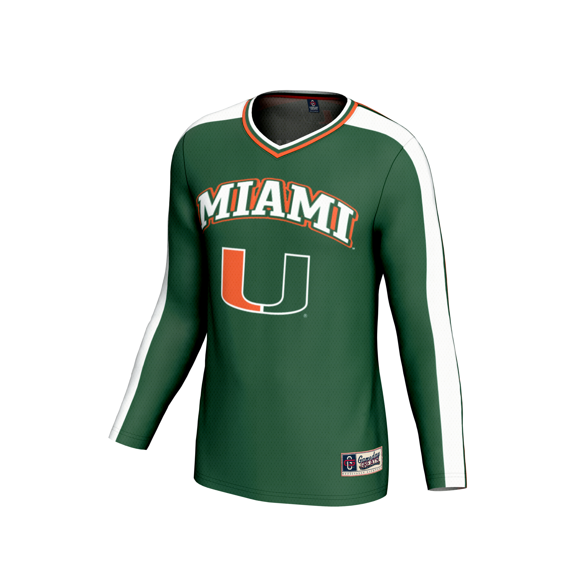 [NJP] Miami Hurricanes GameDay Greats Youth NIL Pick-A-Player Collegiate Women's Volleyball Lightweight Fashion Jersey - Green