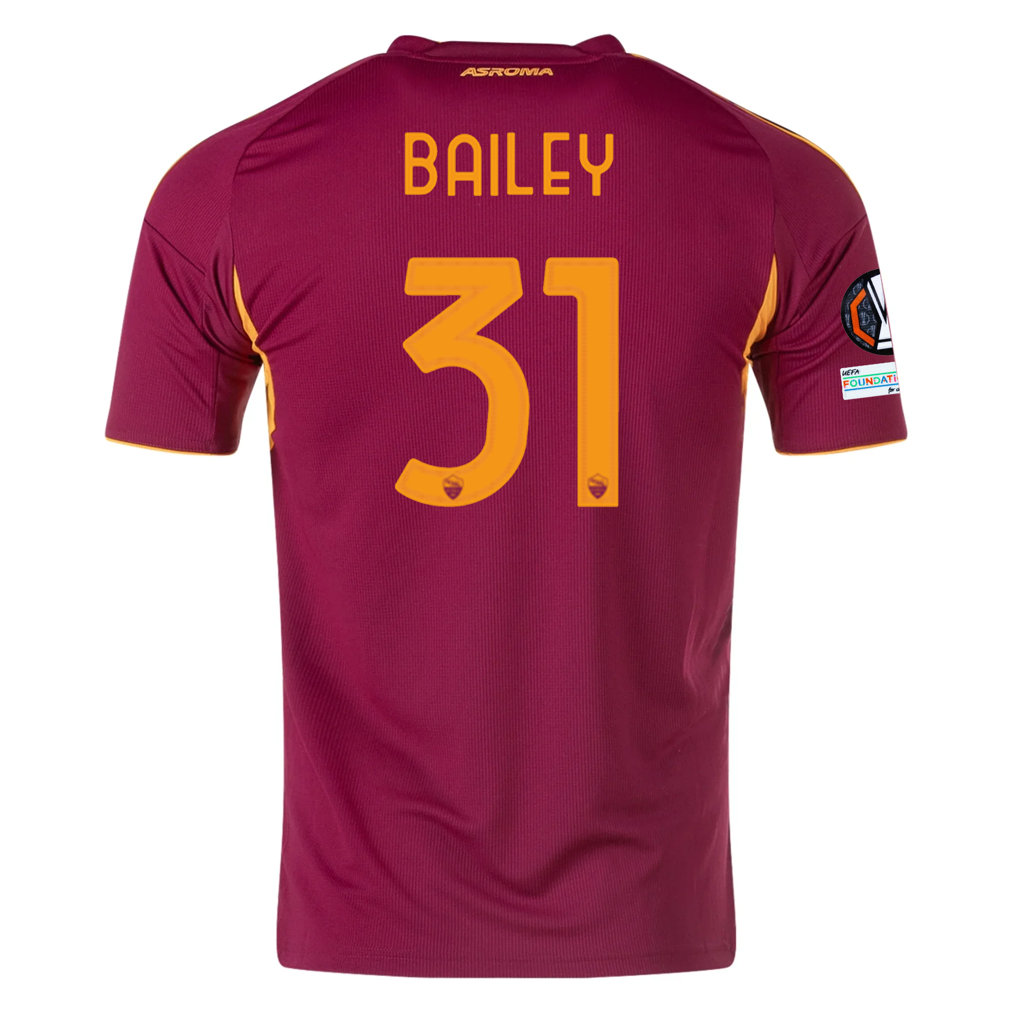AS Roma Bailey 2025-2026 UEL Home Jersey – Authentic Shirt