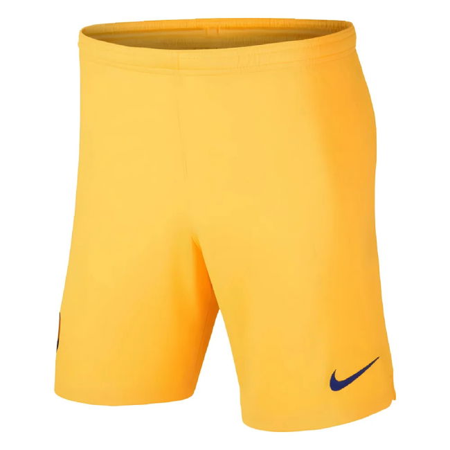 Barcelona Nike Yellow 2019-2020 Away Shorts - (Children