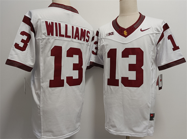 Men's None White 2024 official licensed Caleb Williams #13 alternate