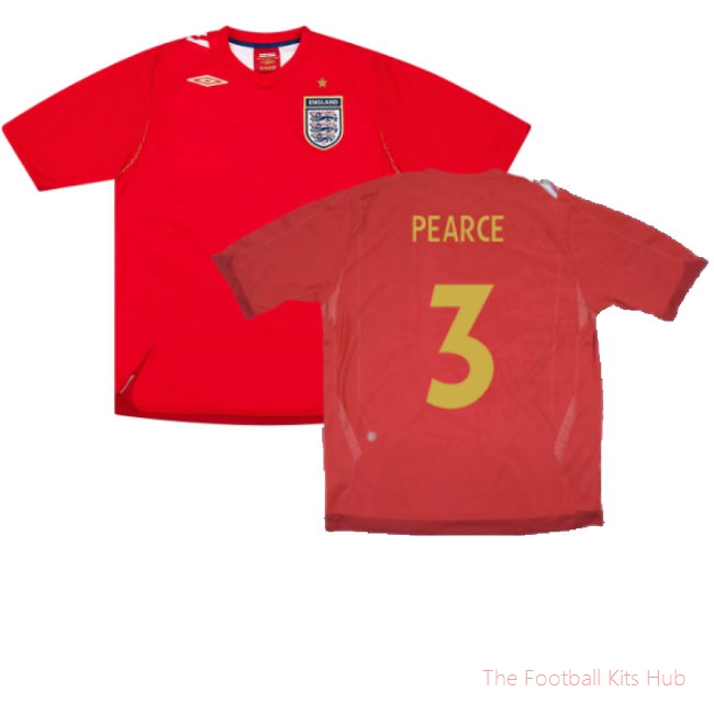England 2006-08 Away Shirt (XL) (Mint) (PEARCE 3)