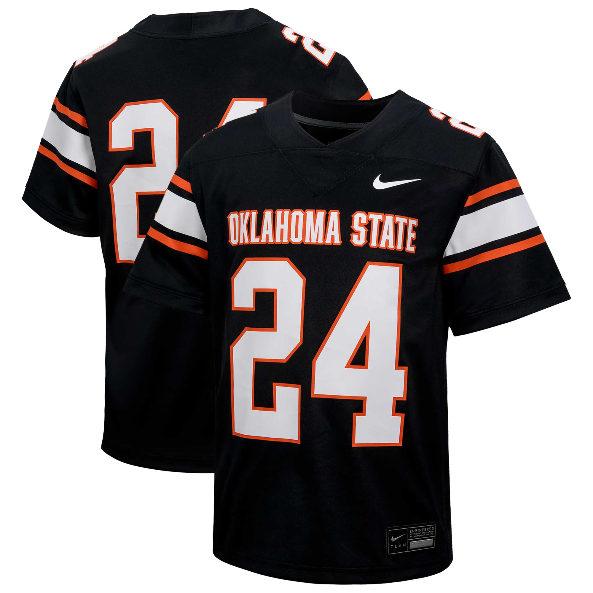 [NJP] Oklahoma State Cowboys Youth Untouchable Football Jersey - Black