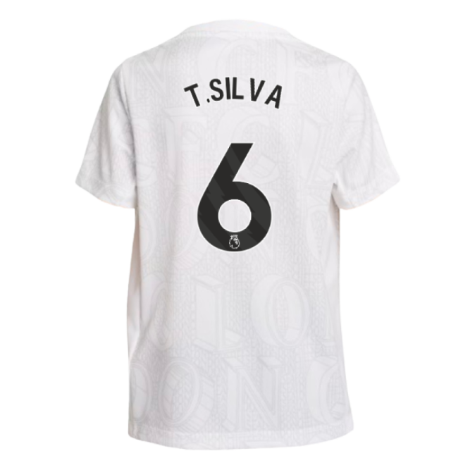 Top Tier Fervent Chelsea Chelsea Pre Match Shirt White Kids T Silv...