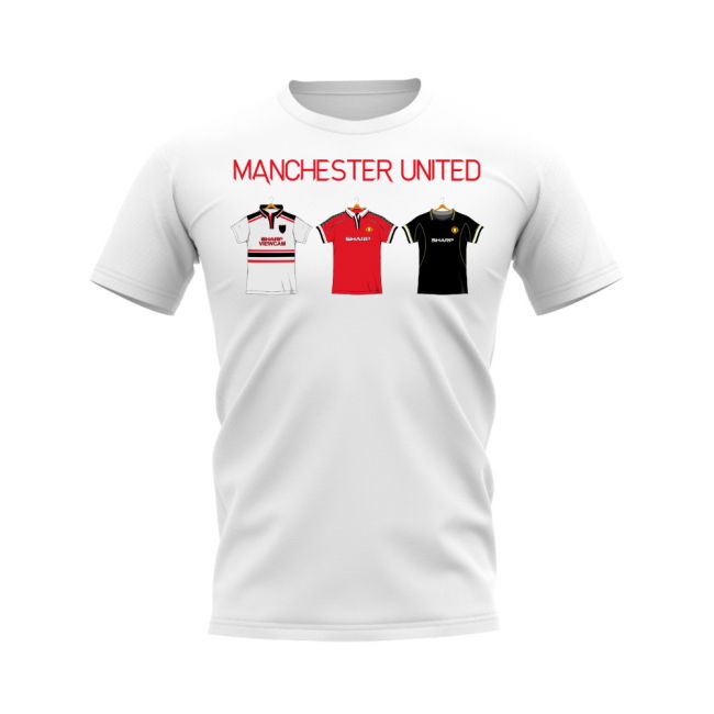 Manchester United Home Football Shirt 1998-19 - Manchester United 1...