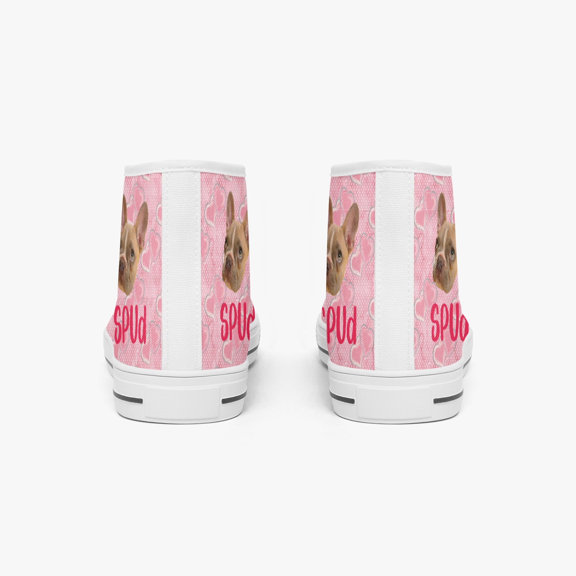 Waffle - Personalized Classic High-Top Canvas Shoes