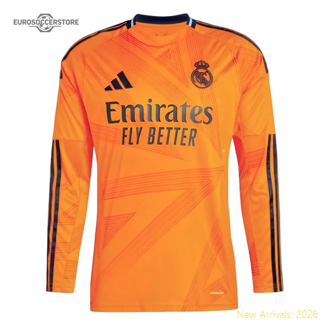 Elite 2024-2025 Real Madrid Long Sleeve Road Jersey (ronaldo 7)