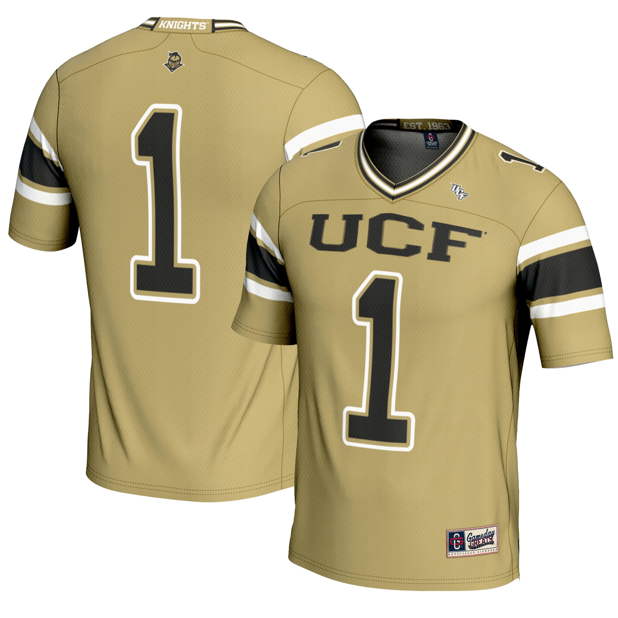 [NJP] Women's UCF Knights GameDay Greats Endzone Football Jersey - Gold