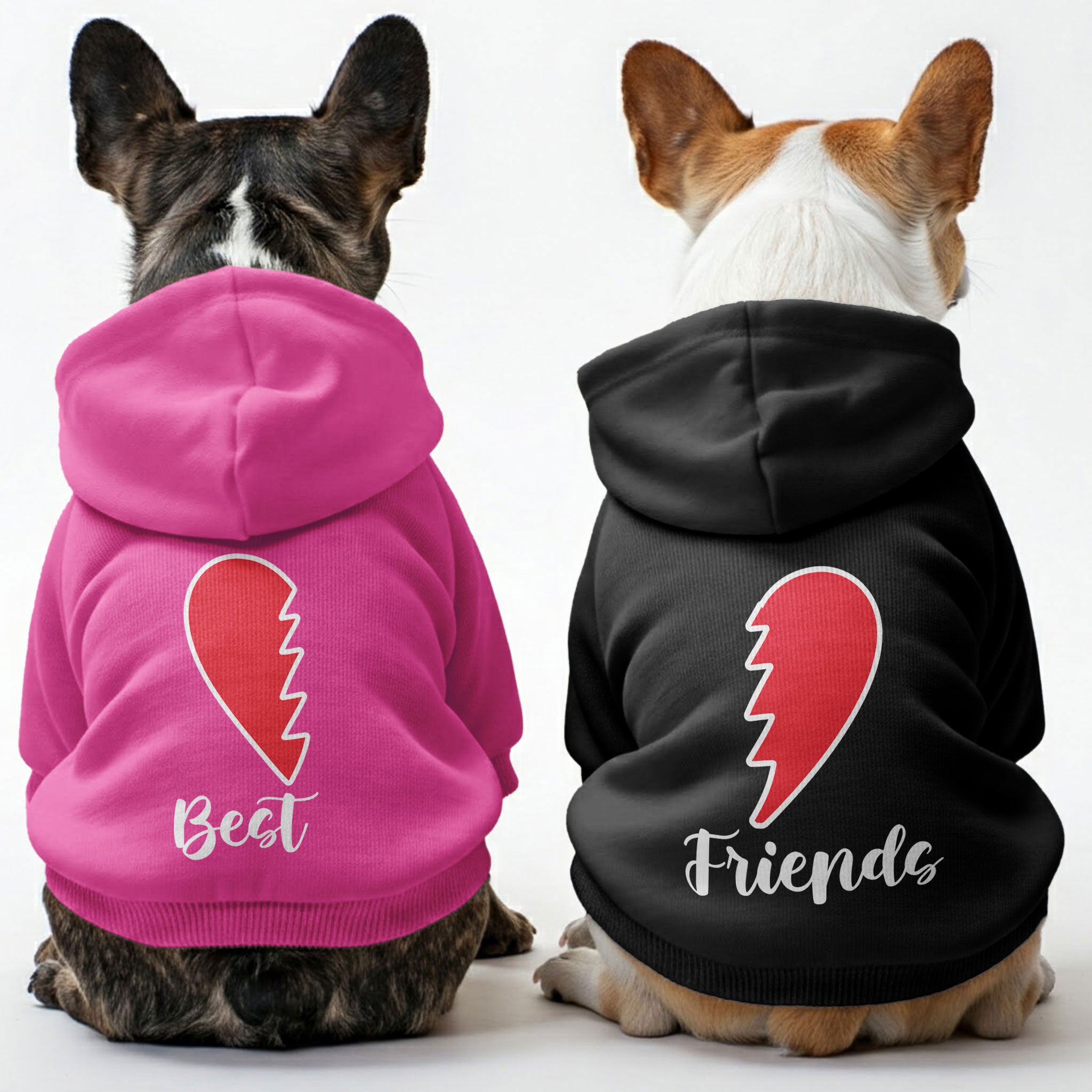 French Bulldog Best Friends Matching French Bulldog Hoodies – Stylish,
