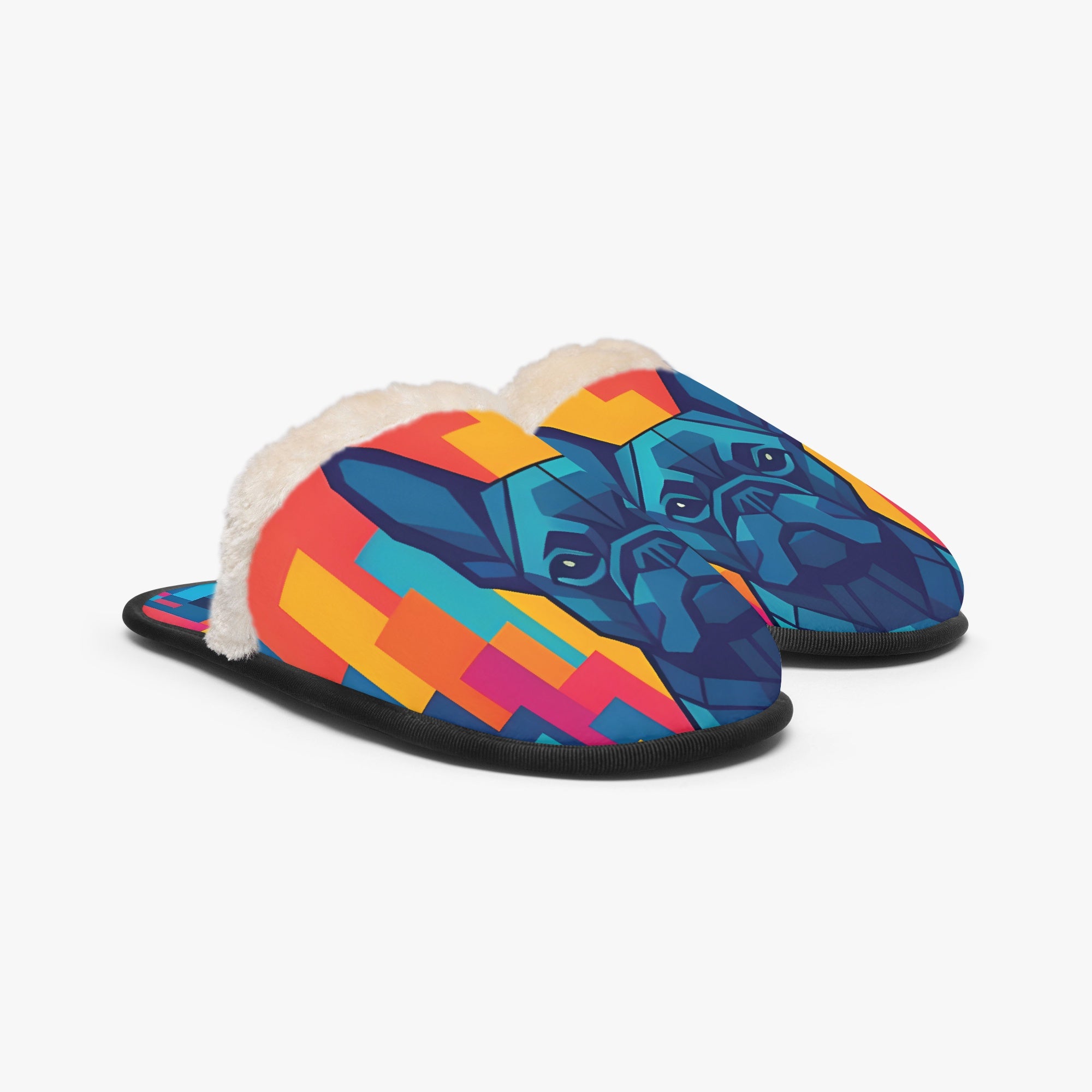 Molly - Bulldog Inspired Cozy Winter Slippers Frenchie Themed Wear