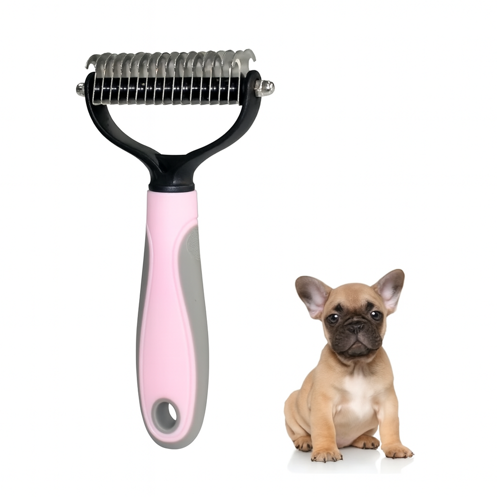 French Bulldog Combix Frenchie Grooming Brush – Stainless Steel Double