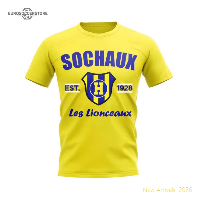 Official Genuine Sochaux Established Football T-Shirt (Yellow)