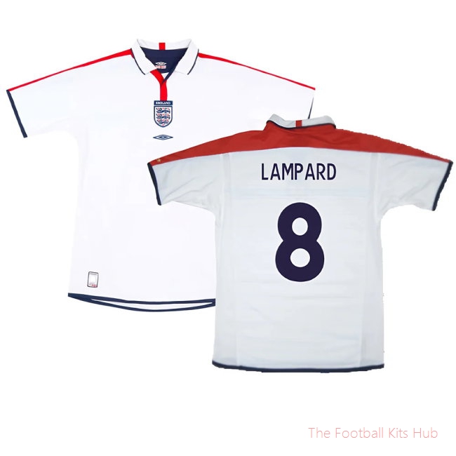 England 2003-05 Home Shirt (XL) (Excellent) (LAMPARD 8)