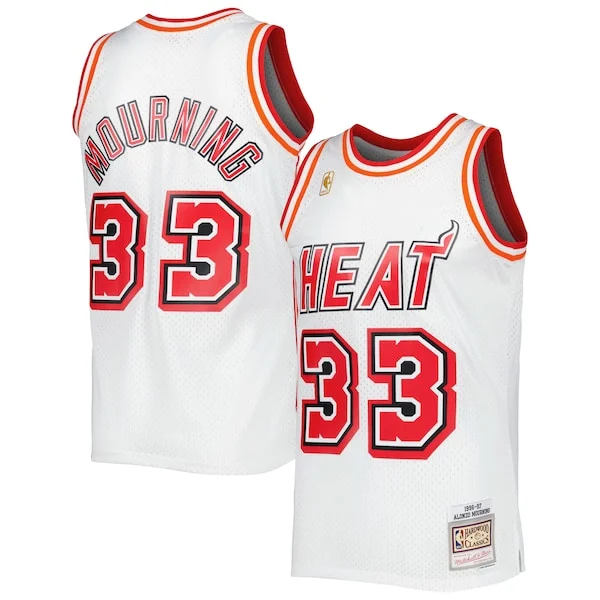 Alonzo Mourning MIA Premium Basketball Jersey - Economical
