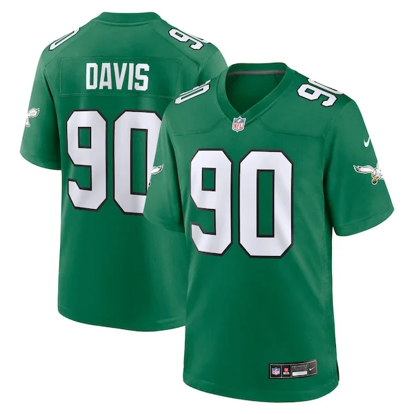 None Jordan Davis Game Jersey - Green | NFL Player Jersey | NFL Footba