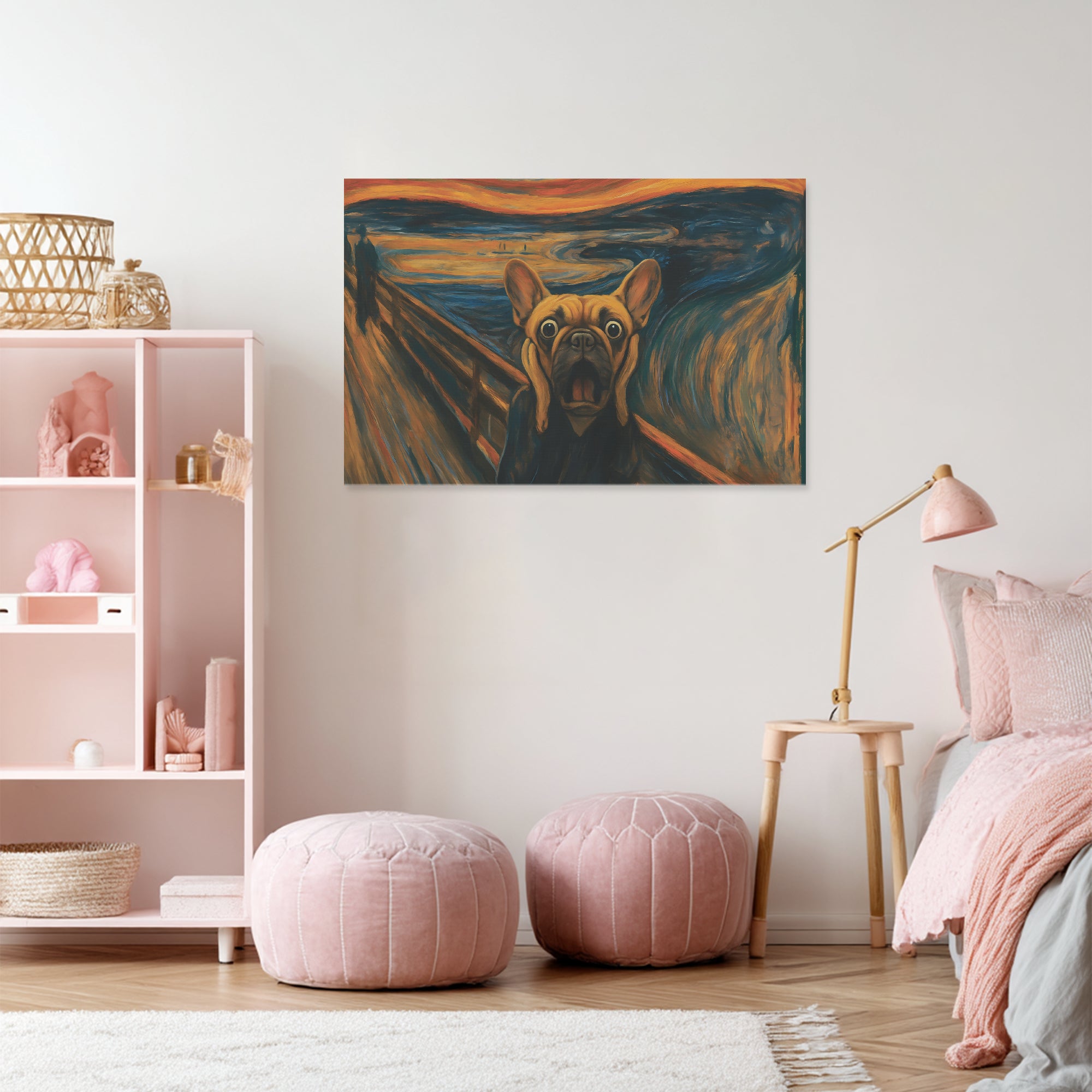 Ivy - Adorable Frenchie canvas Wall Art