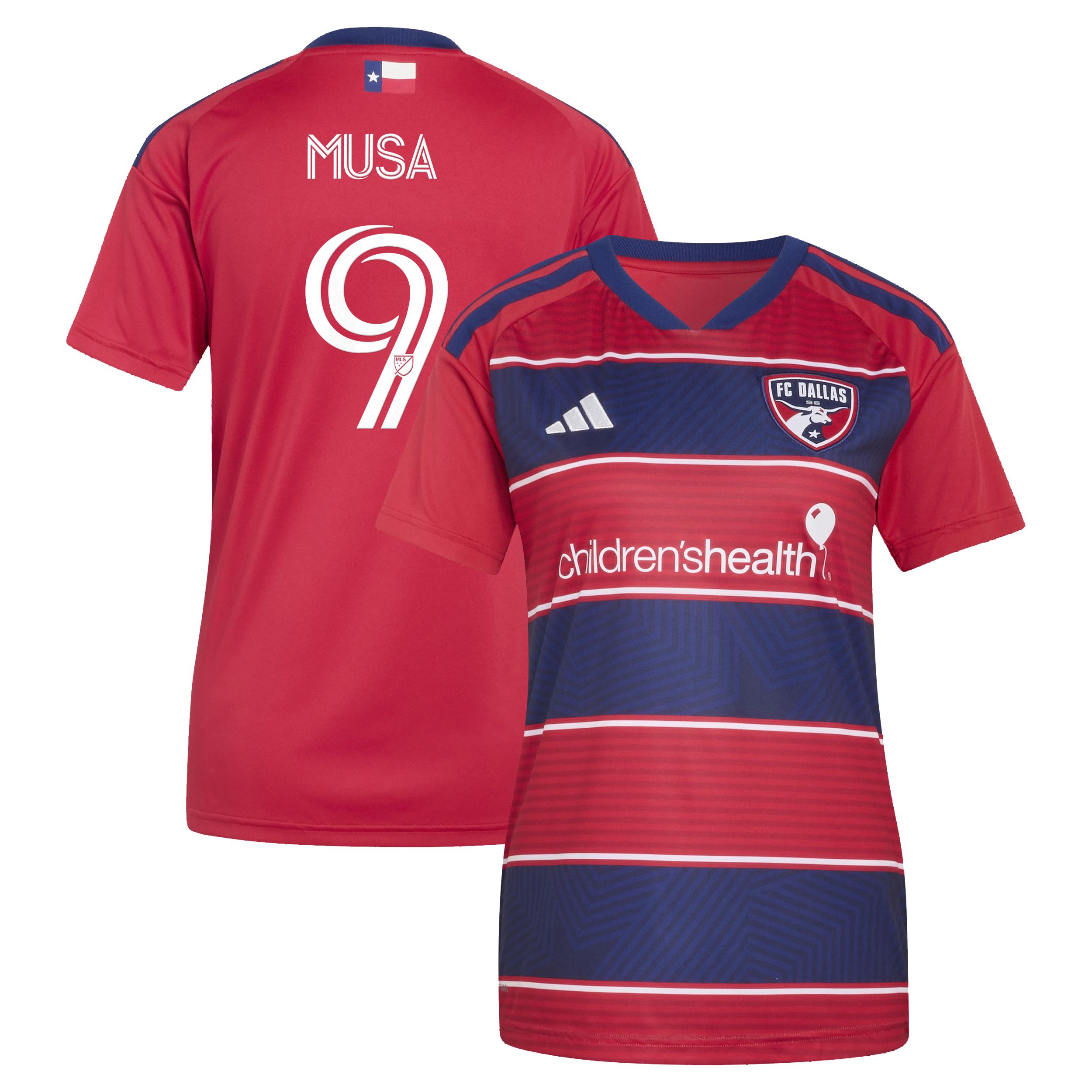 [LK] Petar Musa FC Dallas Women's 2026 DNA Kit Replica Player Jersey - Red