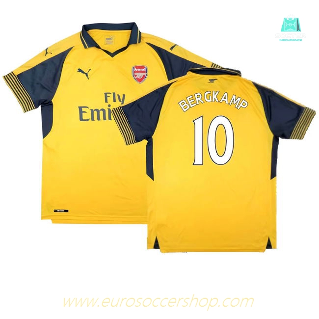 Arsenal 2016-17 Away Shirt ((Mint) S) (BERGKAMP 10)