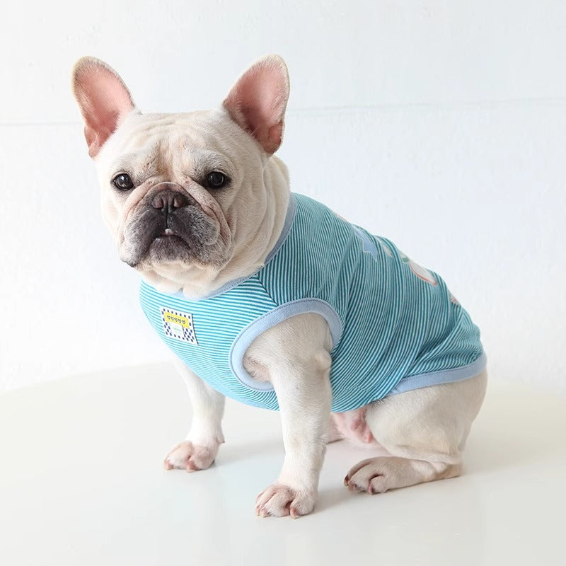 FrozTee Frenchie Polar Bear T-Shirt – Soft Breathable Summer Dog Tee
