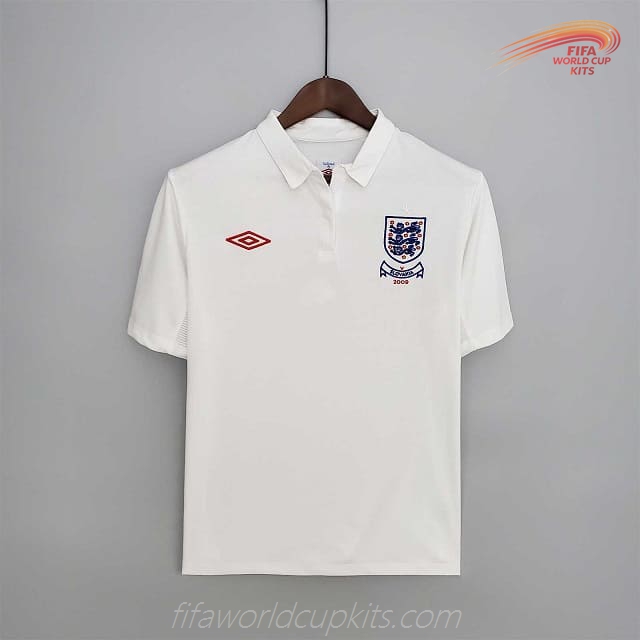 England 2010 vintage Traditional Cream Football Jersey