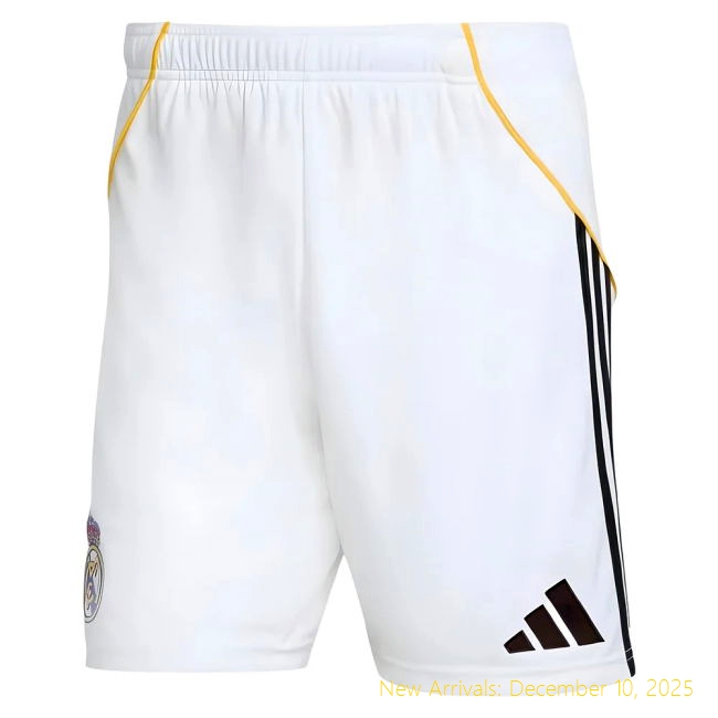 2025-2026 Real Madrid RM Elite Home Shorts (White) - Value for Money