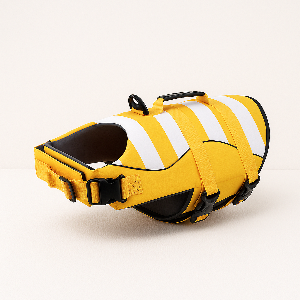 French Bulldog Frenchie Swim Safety Vest – High Visibility Life Jacket
