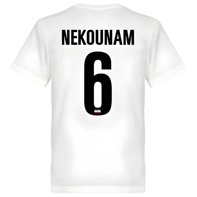 Top-Tier Iran Nekounam Team T-Shirt - White Exclusive-Design