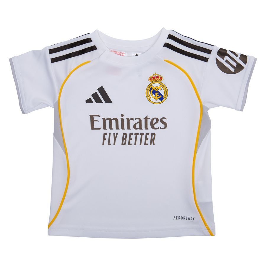 Real Madrid Home Shirt 2025/26 Baby Kit Kids For Algeria Football Fans
