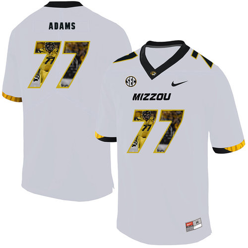 Men's None White 2024 team authorized Paul Adams #77 moisture wicking