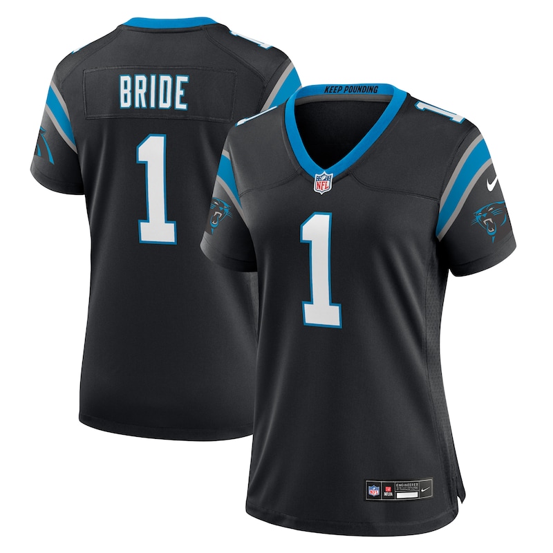 None Number 1 Bride CAR Panthers Budget-Friendly Authentic Jersey