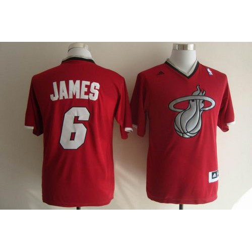 Miami Heat LeBron #6 Professional Grade Replica Jersey Modern Design