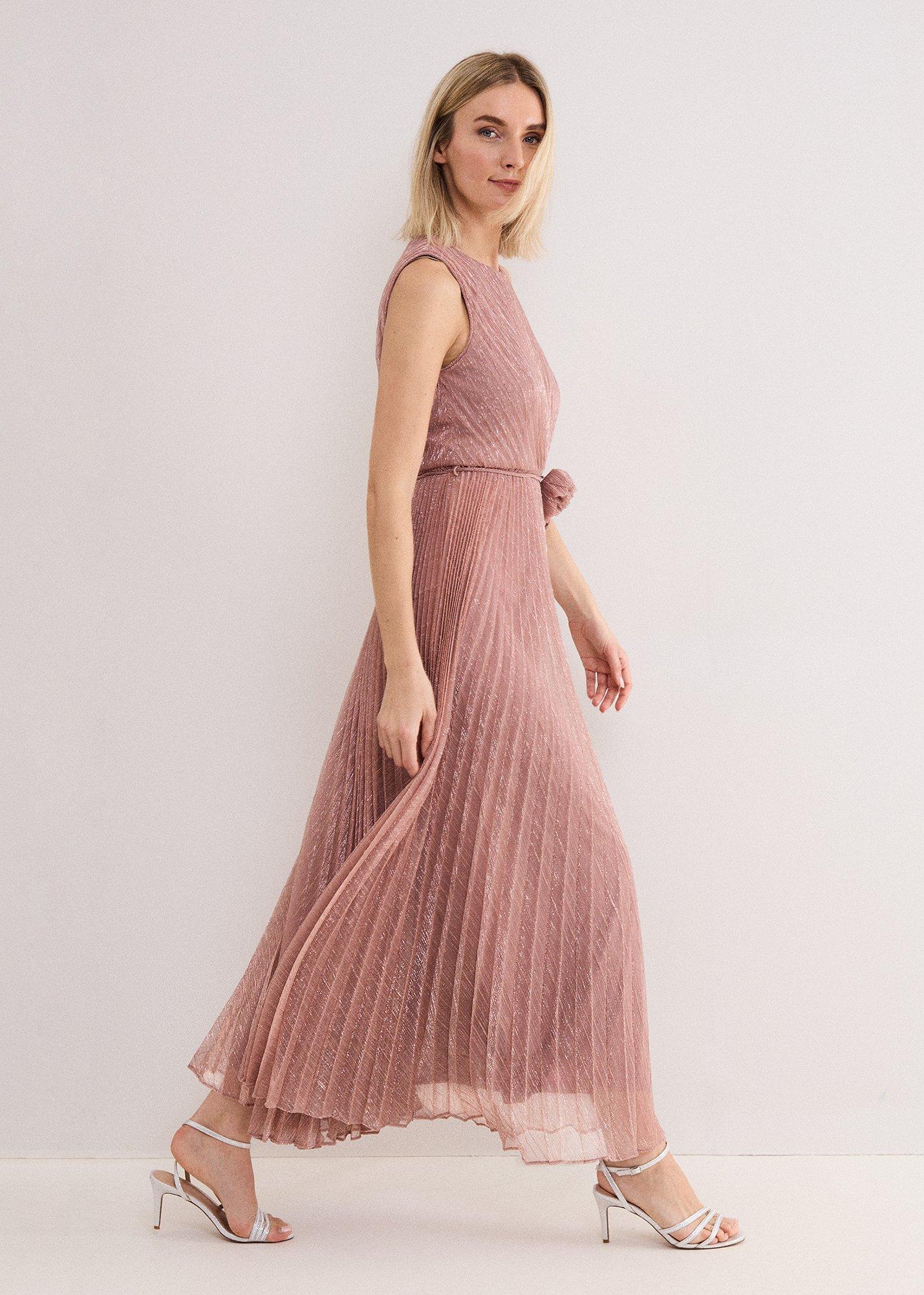 Simara Plisse Maxi Dress