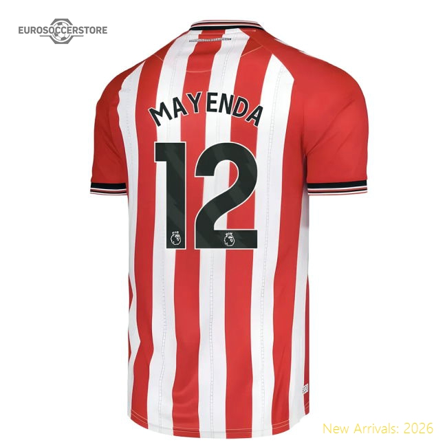 Authentic 2025-2026 Sunderland Home Shirt (mayenda 12) - Premium
