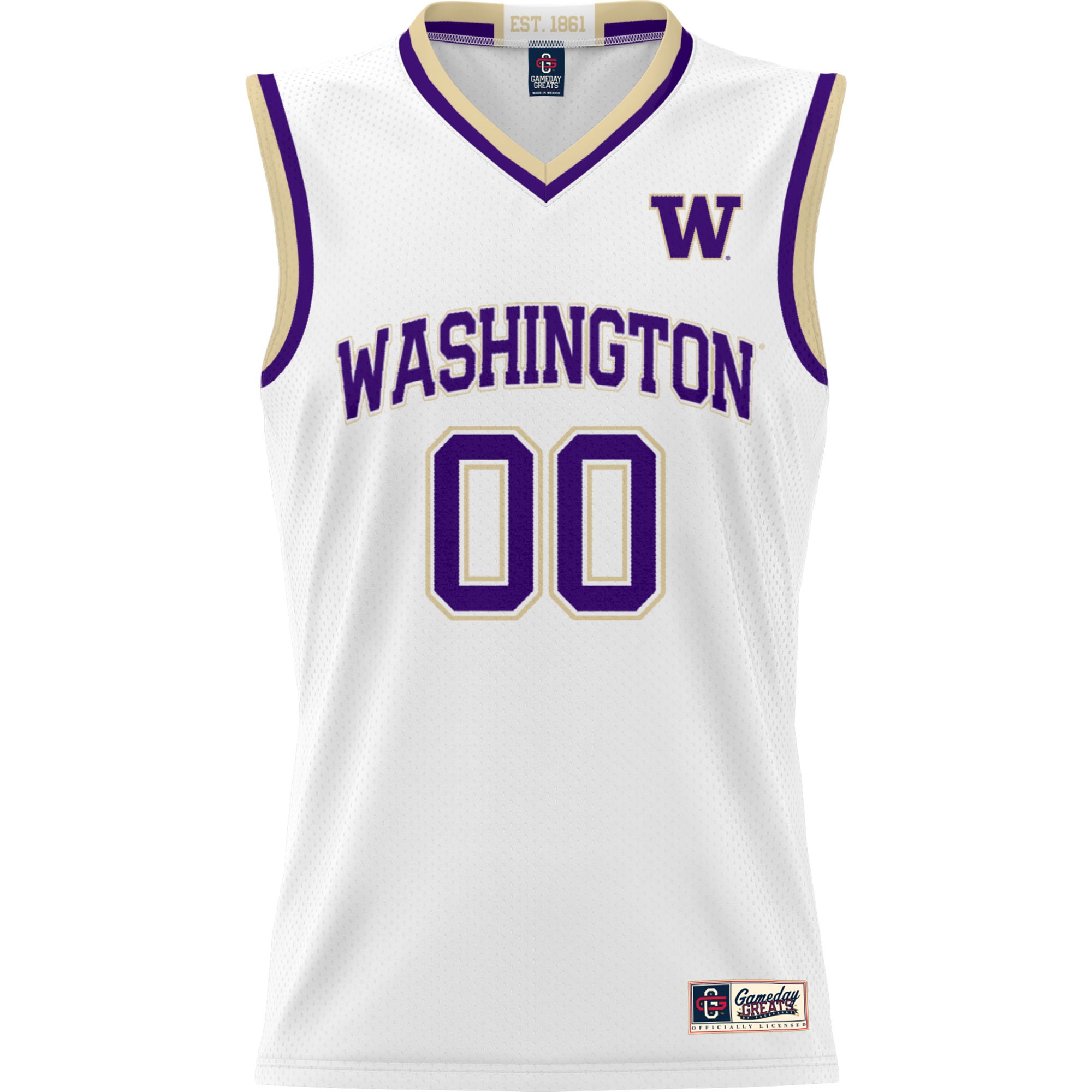 Washington Huskies GameDay Greats Unisex Lightweight NIL Pick-A-Player Women's Basketball Jersey - White