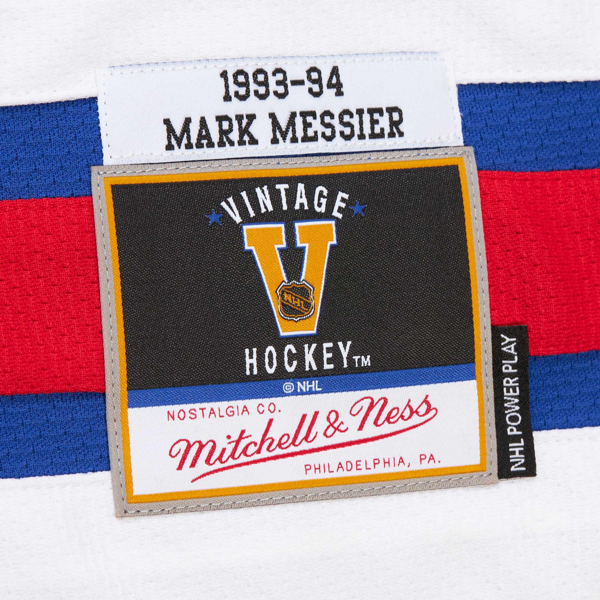 [JED] Mark Messier New York Rangers 1993-94 Power Play Jersey - Royal