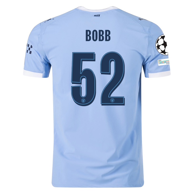 Manchester City Blue/White) 2025-2026 UCL Home Jersey – Authentic Shirt