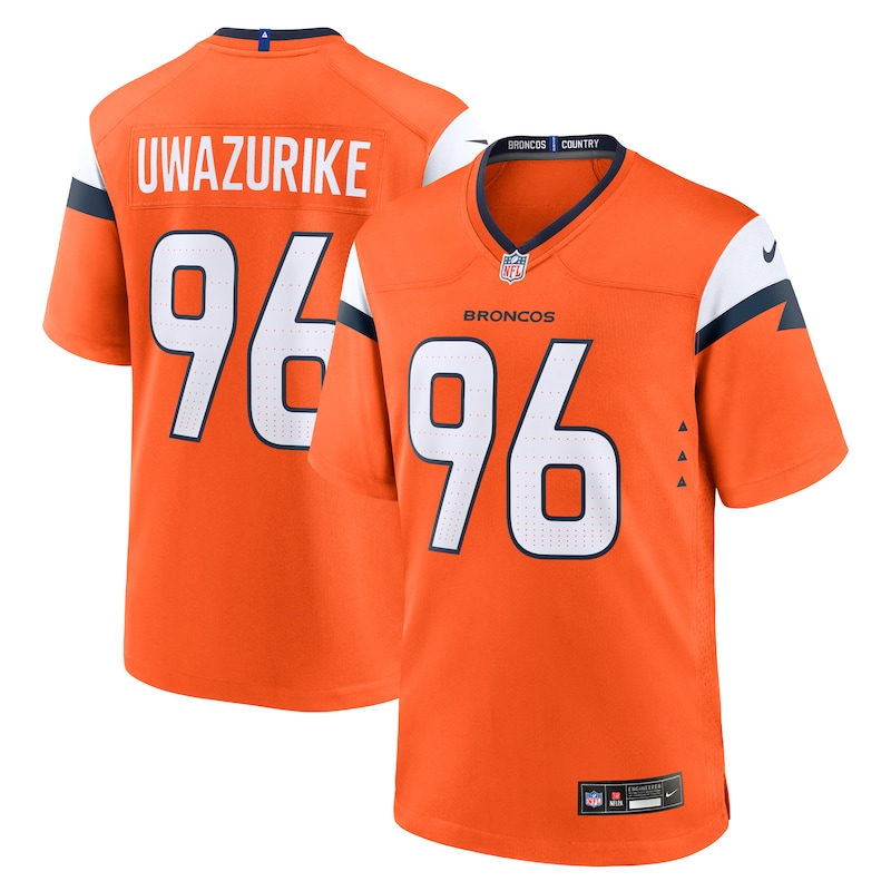 None Eyioma Uwazurike DEN Broncos Stylish Durable Jersey for NFL Fans
