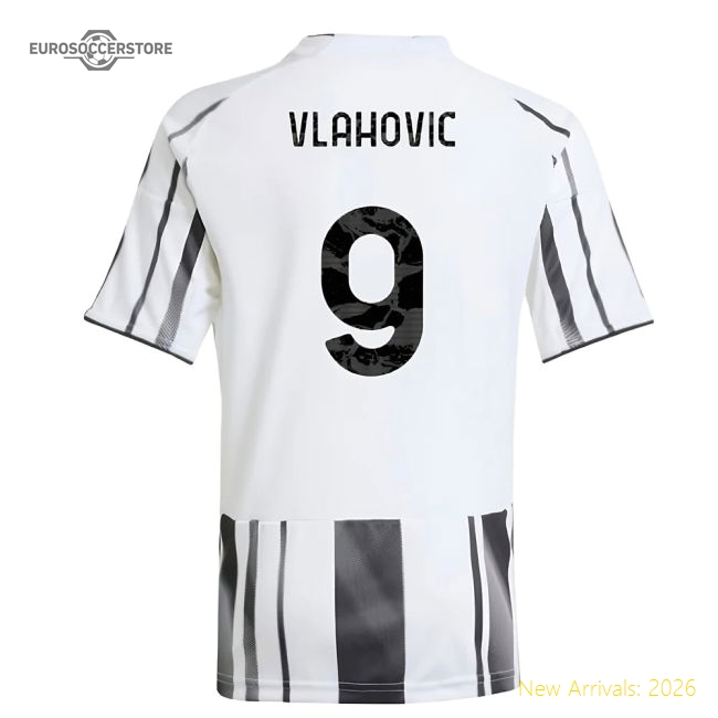 2025-2026 Football Team Kids Premium Vlahovic Jersey Dri-fit