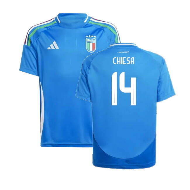 Affordable 2024-2025 Italy Home Shirt (Kids) (CHIESA 14) Cute