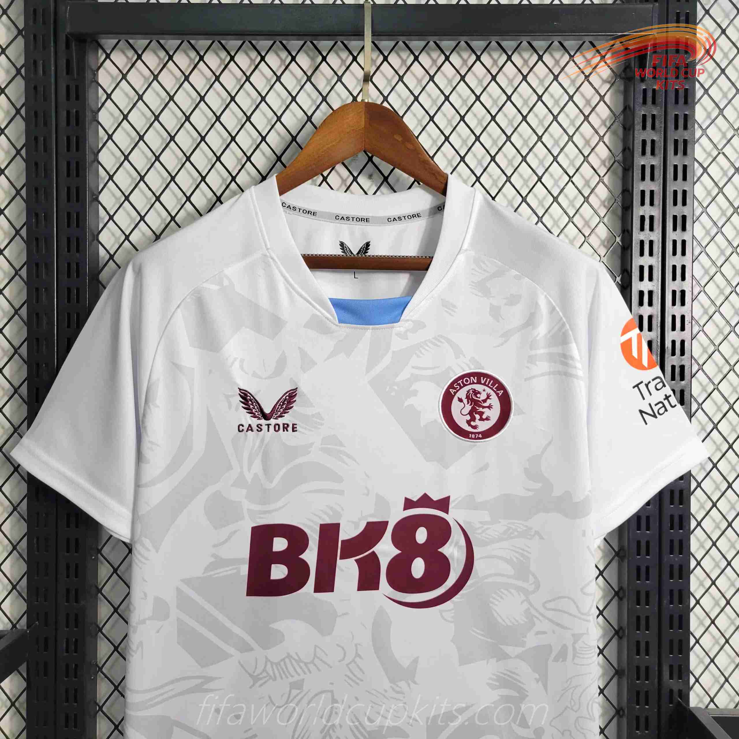 Aston Villa 23-24 Away White Football Kit
