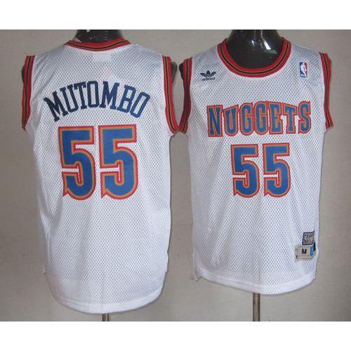 Nuggets White Denver Nuggets #55 Jersey - On Sale NBA Fan Apparel