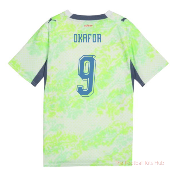 2026-2027 Switzerland Away Shirt (Kids) (Okafor 9)