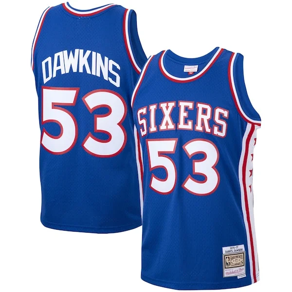 Top-Grade Darryl Dawkins PHI NBA Jersey - Team Colors - Great Value