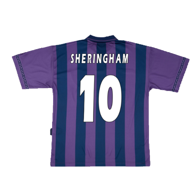 Official 1995-1996 Tottenham Away Pony Retro Shirt (sheringham 10)